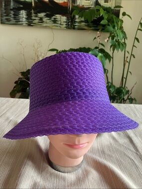 📣LAST ONE‼️ Exquisite Purple Scalloped Polyester Bucket Hat